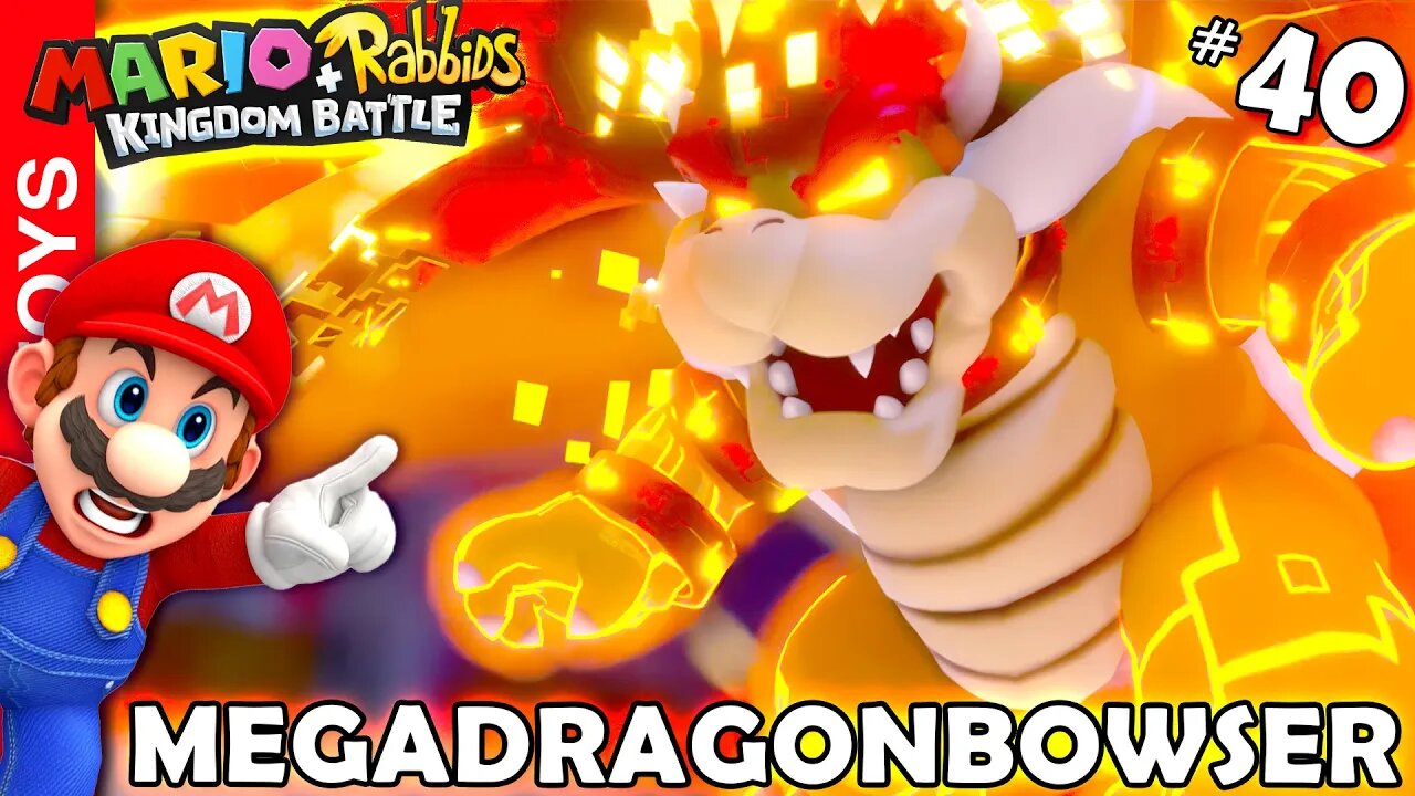 Mario + Rabbids Kingdom Battle #40 - O MegaDragonBOWSER não PARA de se CURAR, na fase FINAL do jogo!