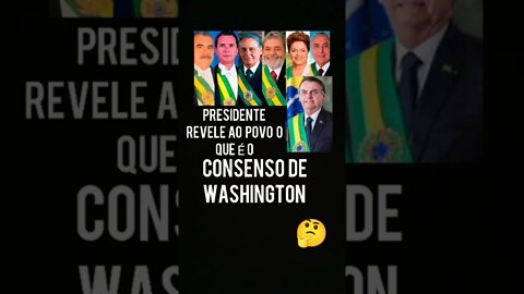 PRESIDENTE B0LS0NAR0, LULA E DEMAIS REVELE AO POVO O CONSENSO DE WASHINGTON