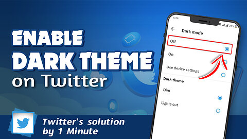 How to enable dark theme on Twitter