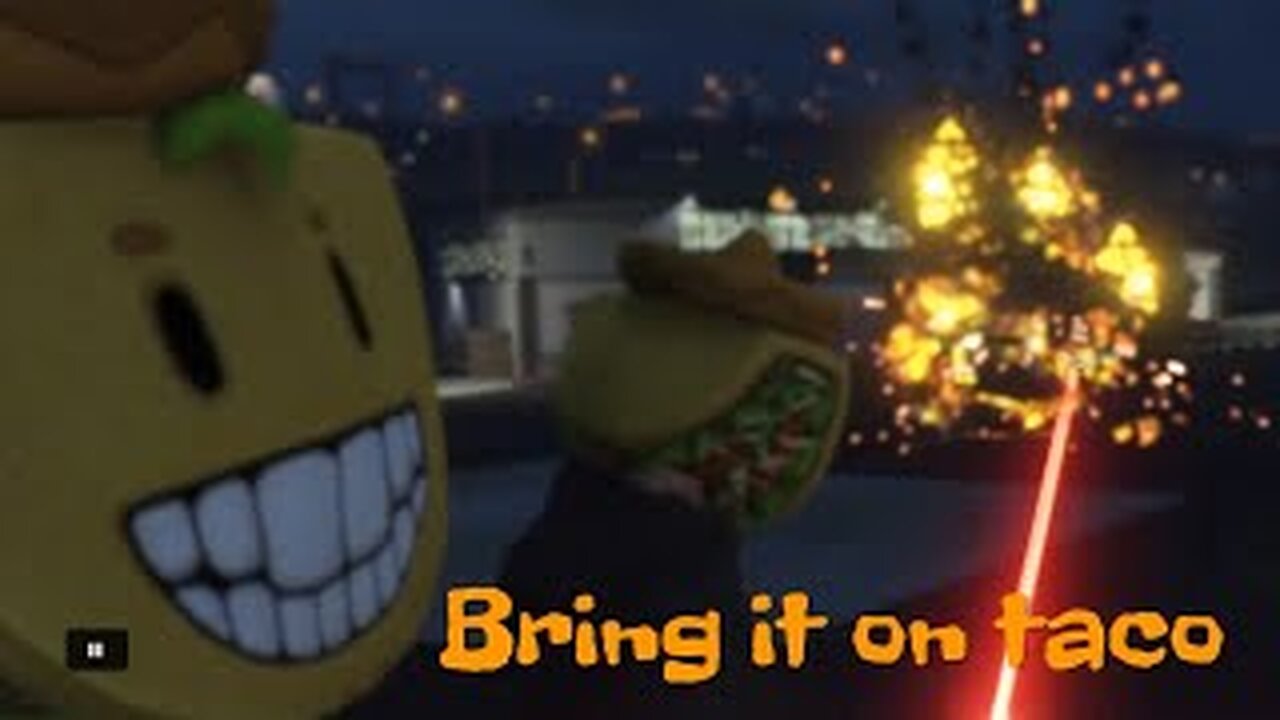 BRING IT ON TACO!!!! TACO TRUCK DESTRUCTION POICE ESCORT TO PURSUIT