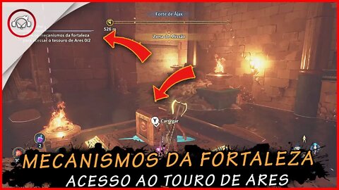 Immortals Fenyx Rising, Os mecanismos da fortaleza de ares | Super Dica