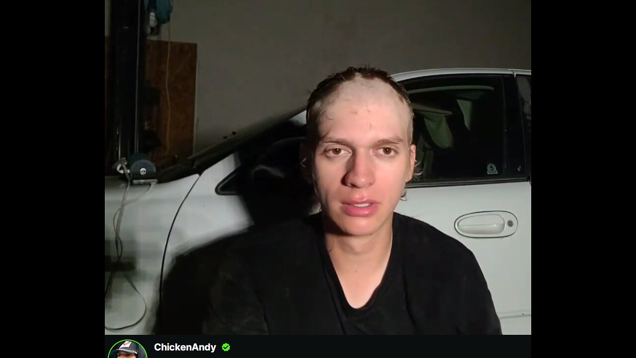 Chicken Andy shaves his head for $500