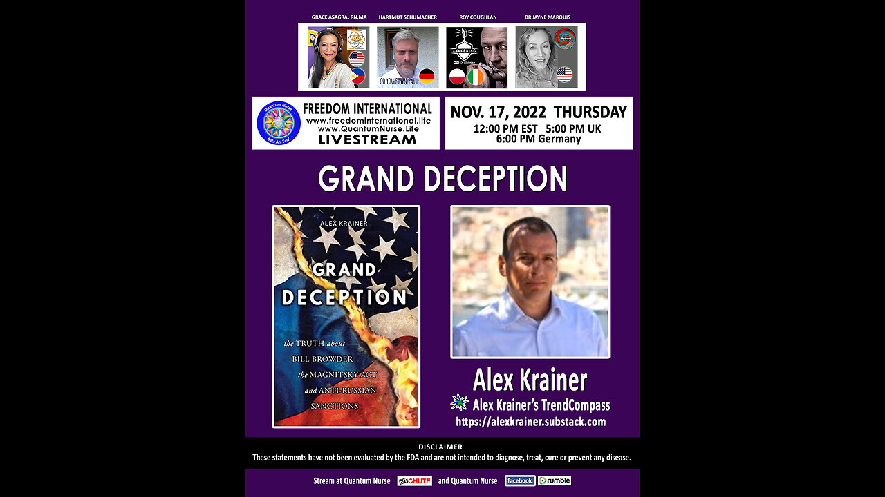 Alex Krainer - “The Grand Deception and Anti-Russian Sanctions”