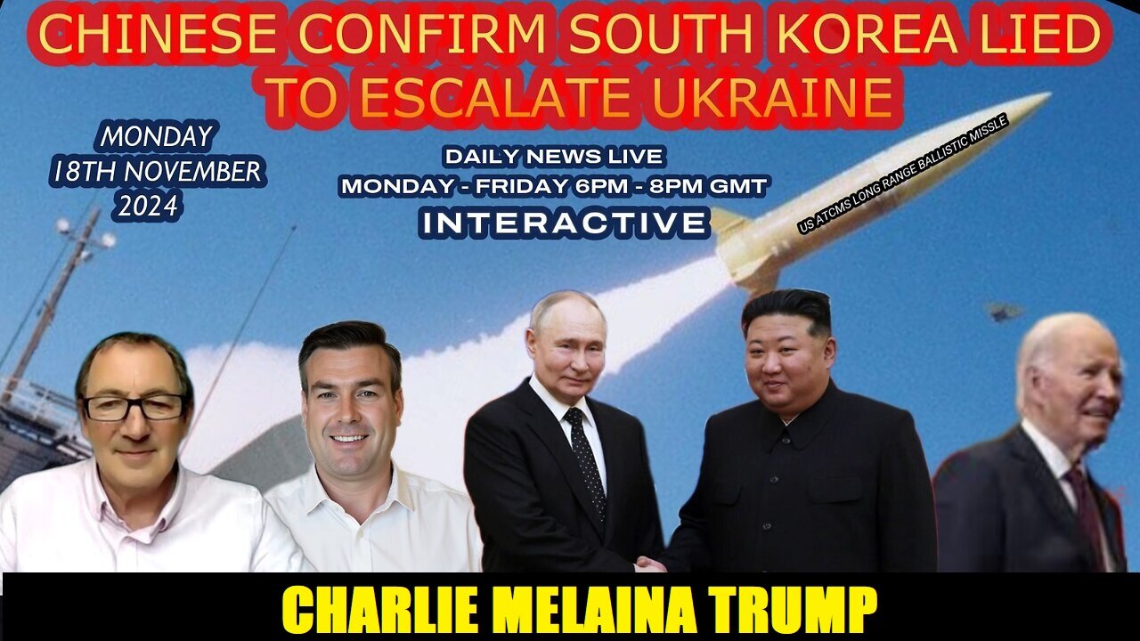 CHINESE CONFIRM SOUTH KOREA LIED TO ESCALATE UKRAINE WITH WARREN THORNTON & PAUL BROOKER