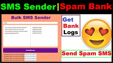 SMS Sender SMS Spamming x SPAM Banks | SMS Spamming Tutorial 2023