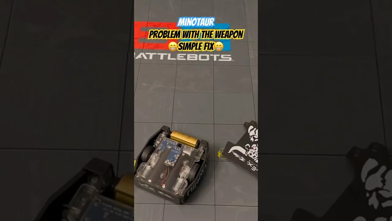 Minotaur Problem with the weapon 😁Simple Fix😁 #hexbugbattlebots #hexbugvideos #channel #toys