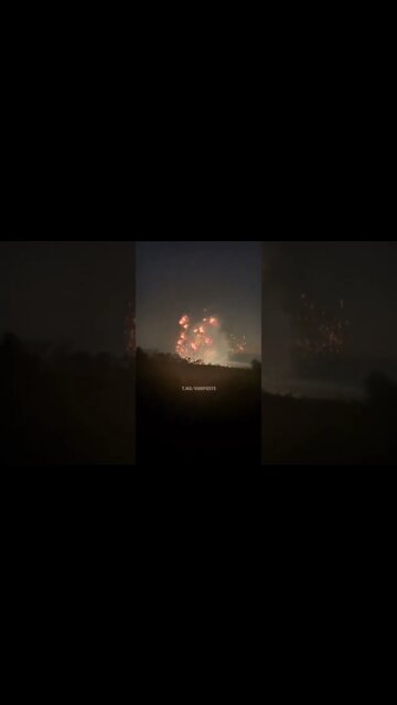 Russia launches fireworks at Ukrainian positions to lift up their morale.