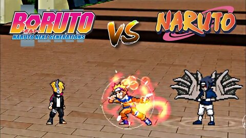 Borushiki VS Naruto Classic 1 Tail Kyuubi e Sasuke Classic CS2 - Anime War | Mugen