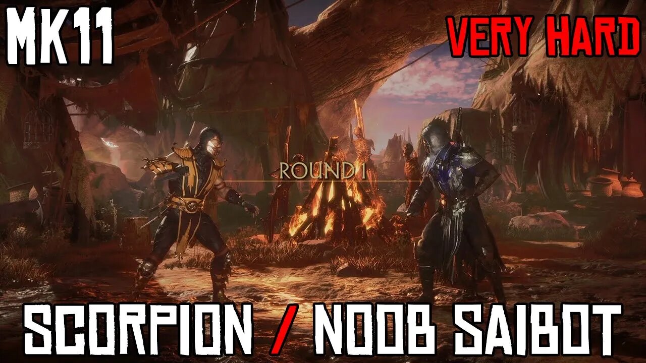 MK11 Scorpion vs Noob Saibot | CPU Very Hard Difficulty | Xbox Series S | 60fps / 1080p