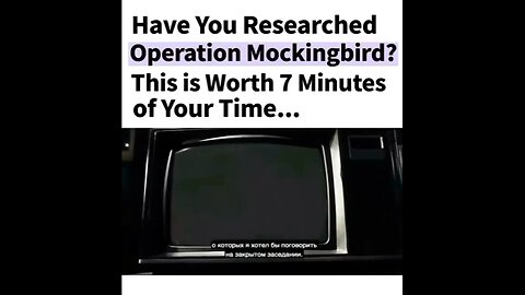 Operation Mockingbird, CIA Assets In The Mainstream Media