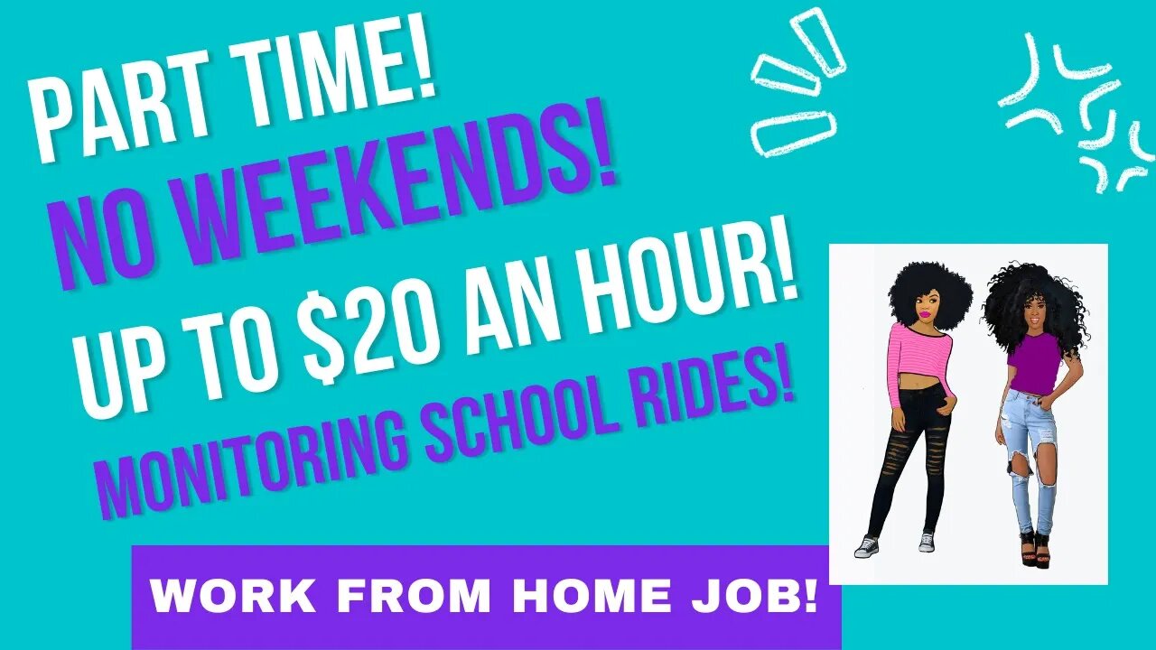 Part Time! Monitoring School Rides - Up To $20 An Hour Work From Home Job No Degree WFH Job