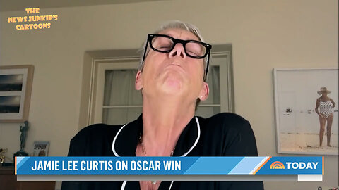 Vocal Trump hater and lifetime Democrats supporter Curtis calls her Oscar trophy they/them & cries explaining why.