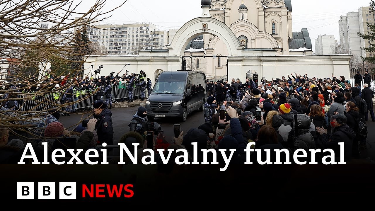 Alexei Navalny's funeral begins in Moscow