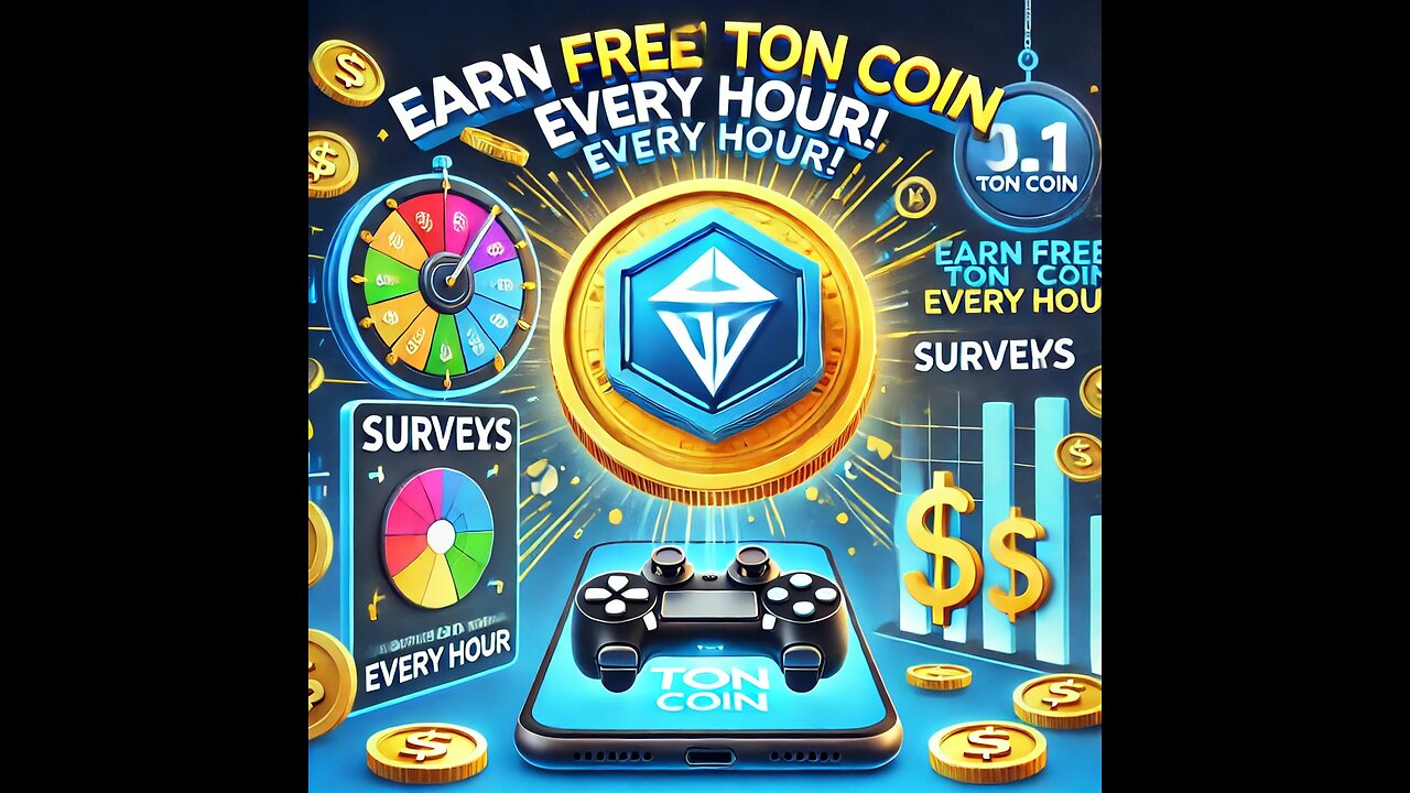 Claim Free 0.1 Ton coin every one hour + Spin Wheel, Faucet Claim, Surveys and playing games...