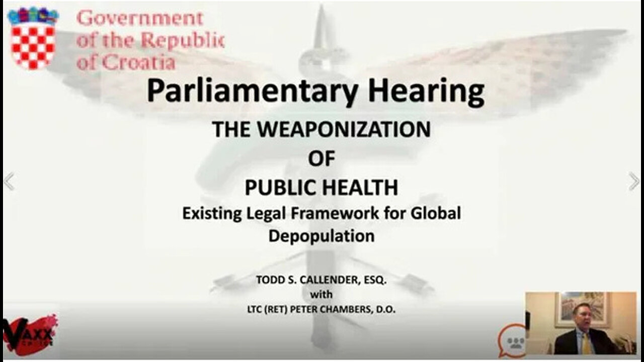 The Weaponization Of Public Health - Existing Legal Framework For Global Depopulation