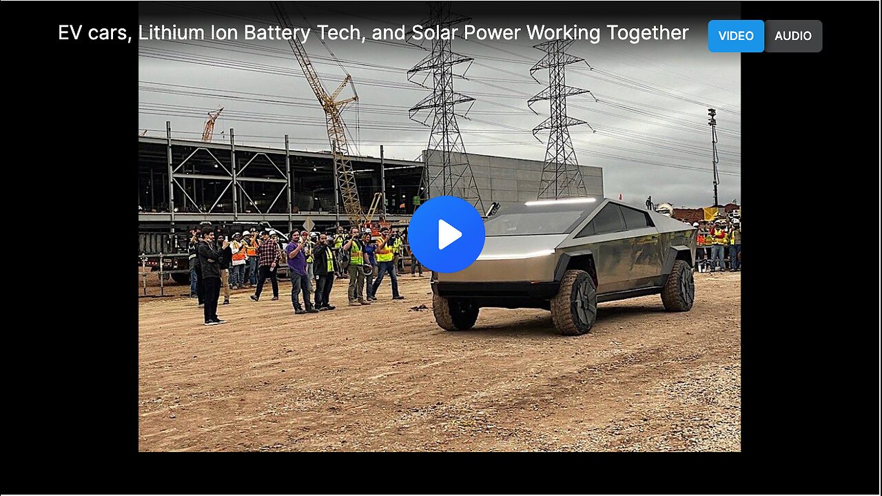 EVs, Li-ion battery technology and solar power working together