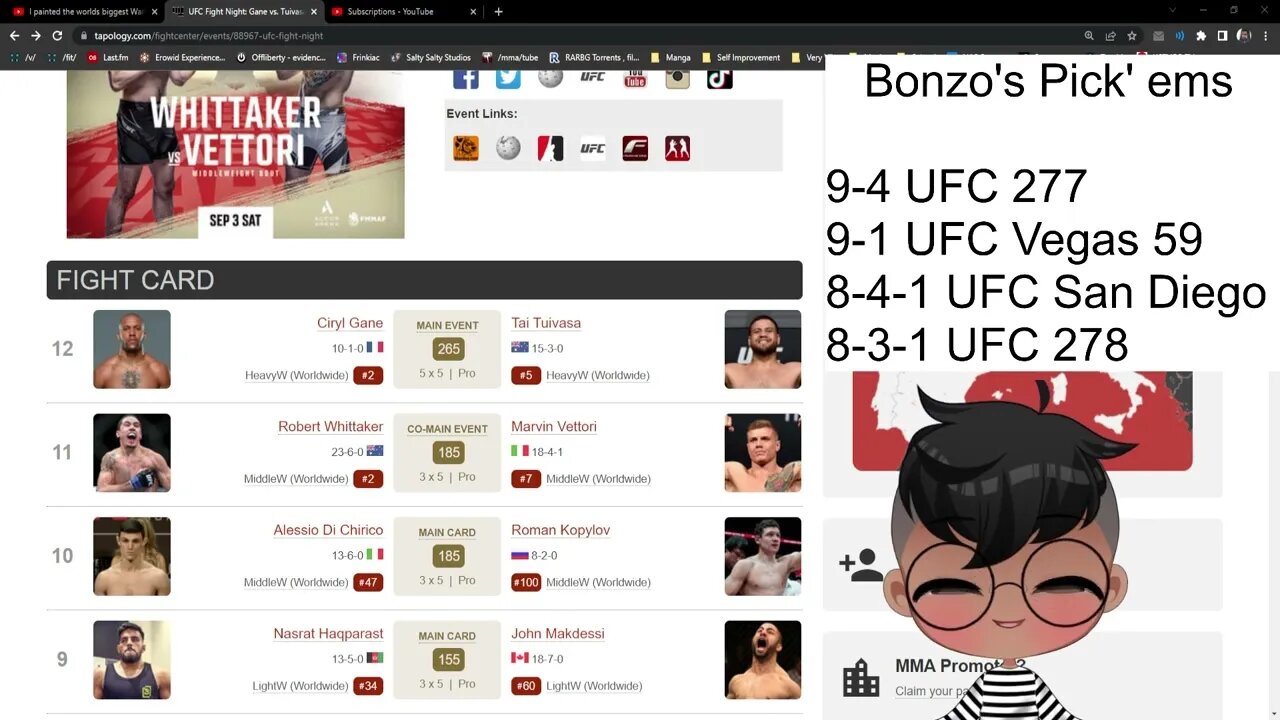 Bonzo on MMA - #UFCParis: Gane vs Tuivasa