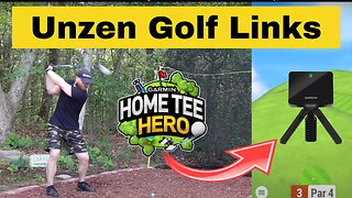 Unzen Golf Links - 9 Hole Sim Golf Course Vlog Garmin Approach R10 Launch Monitor Simulator #top50