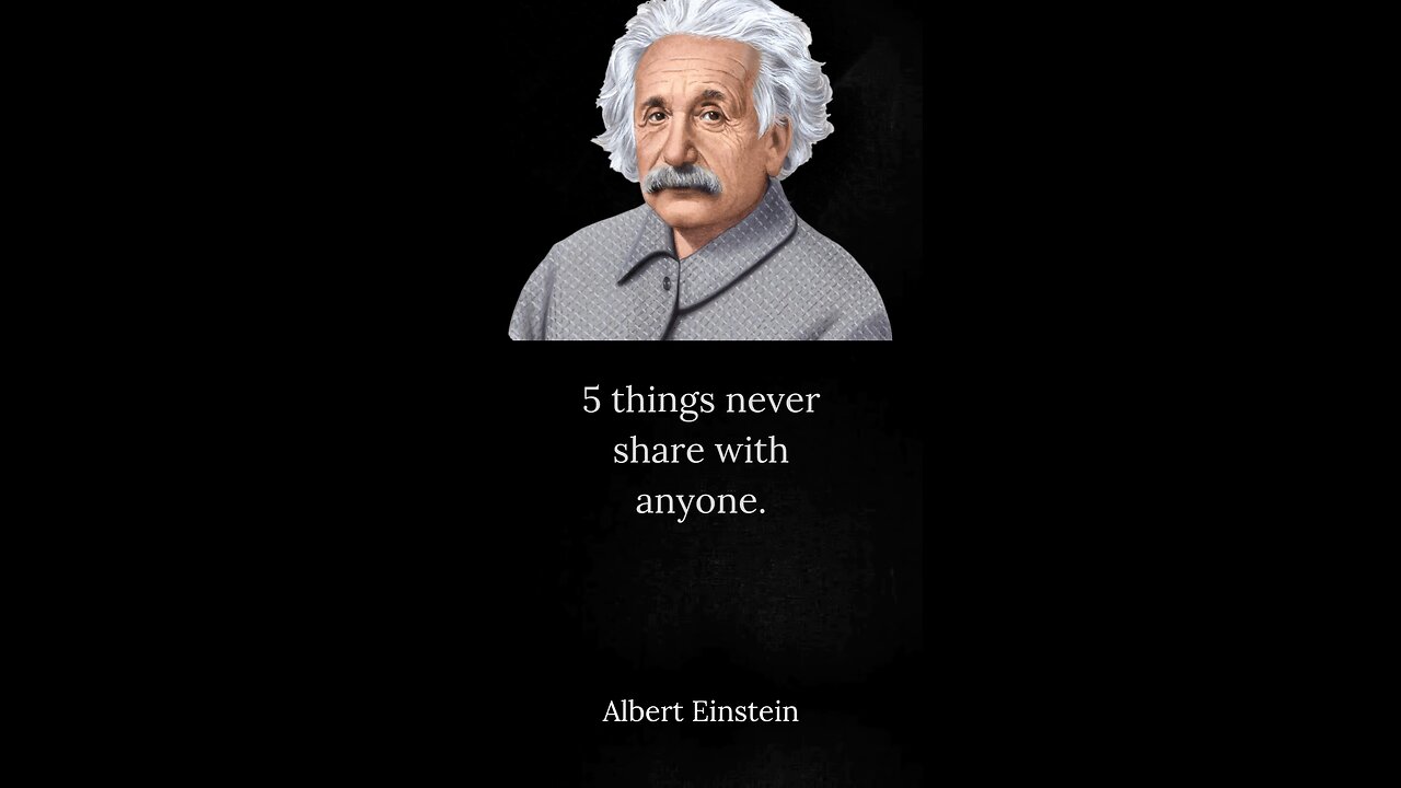 5 things never share with anyone ( albert Einstein ) #short #motivation #alberteinstein