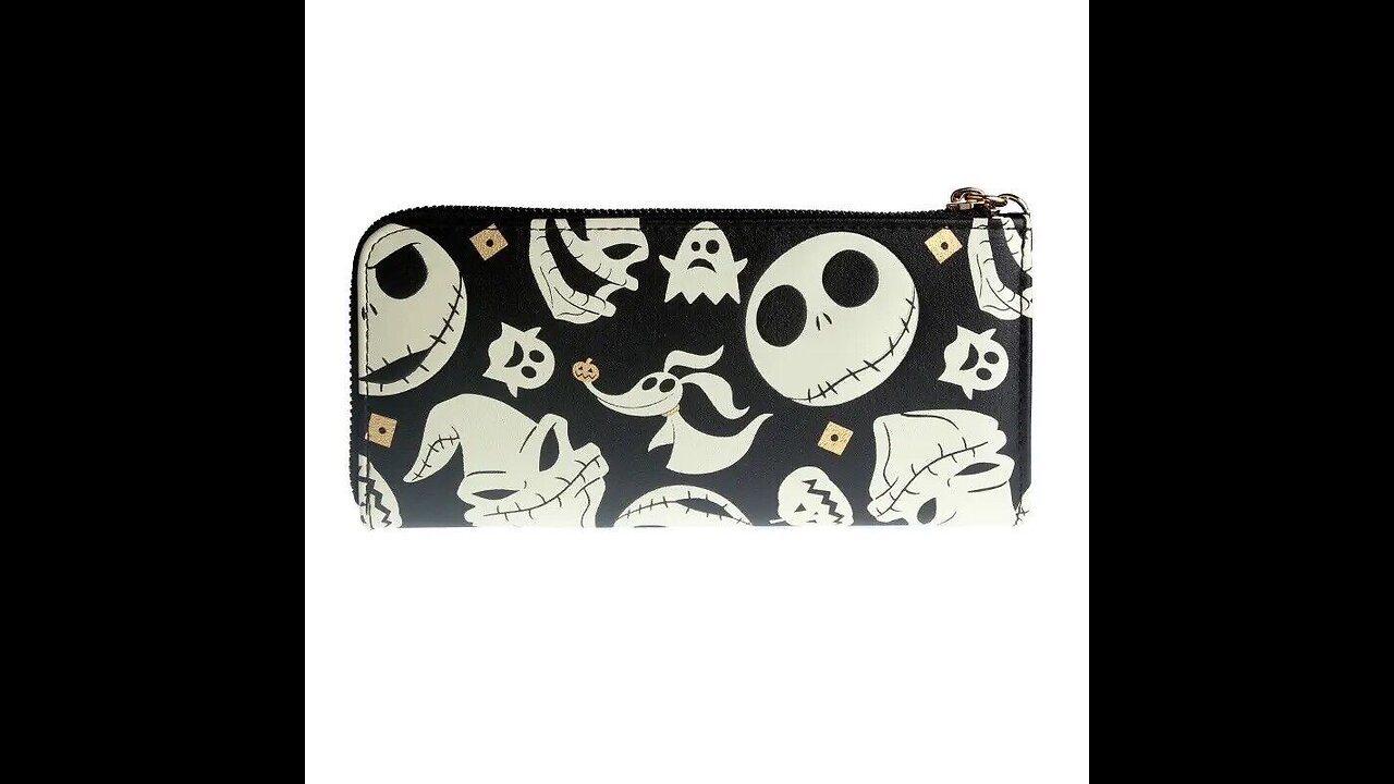 Disney Nightmare Before Christmas Jack Skellington Zero Oogie Boogie Full Zip Wallet