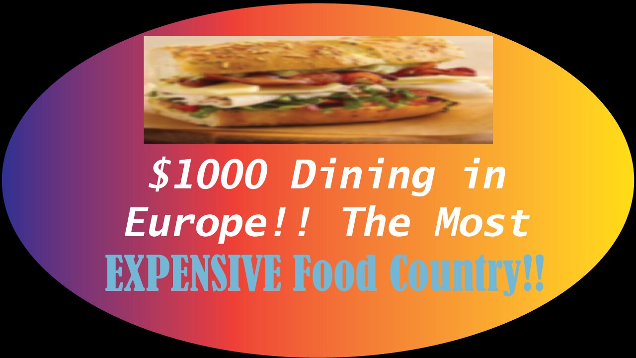 $1000 Dining in Europe!! The Most EXPENSIVE Food Country!!