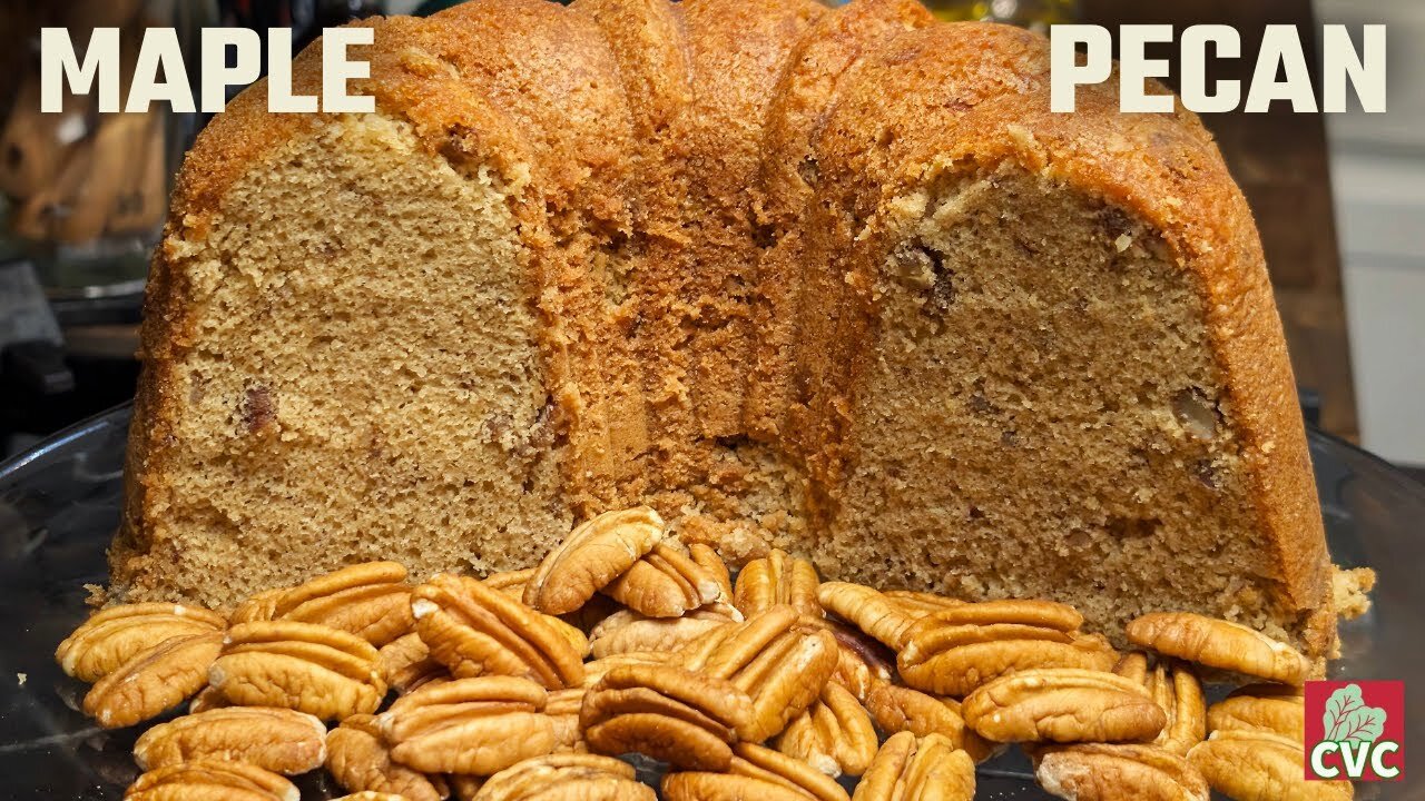 Old Fashioned Maple Pecan Pound Cake, A Southern Delight