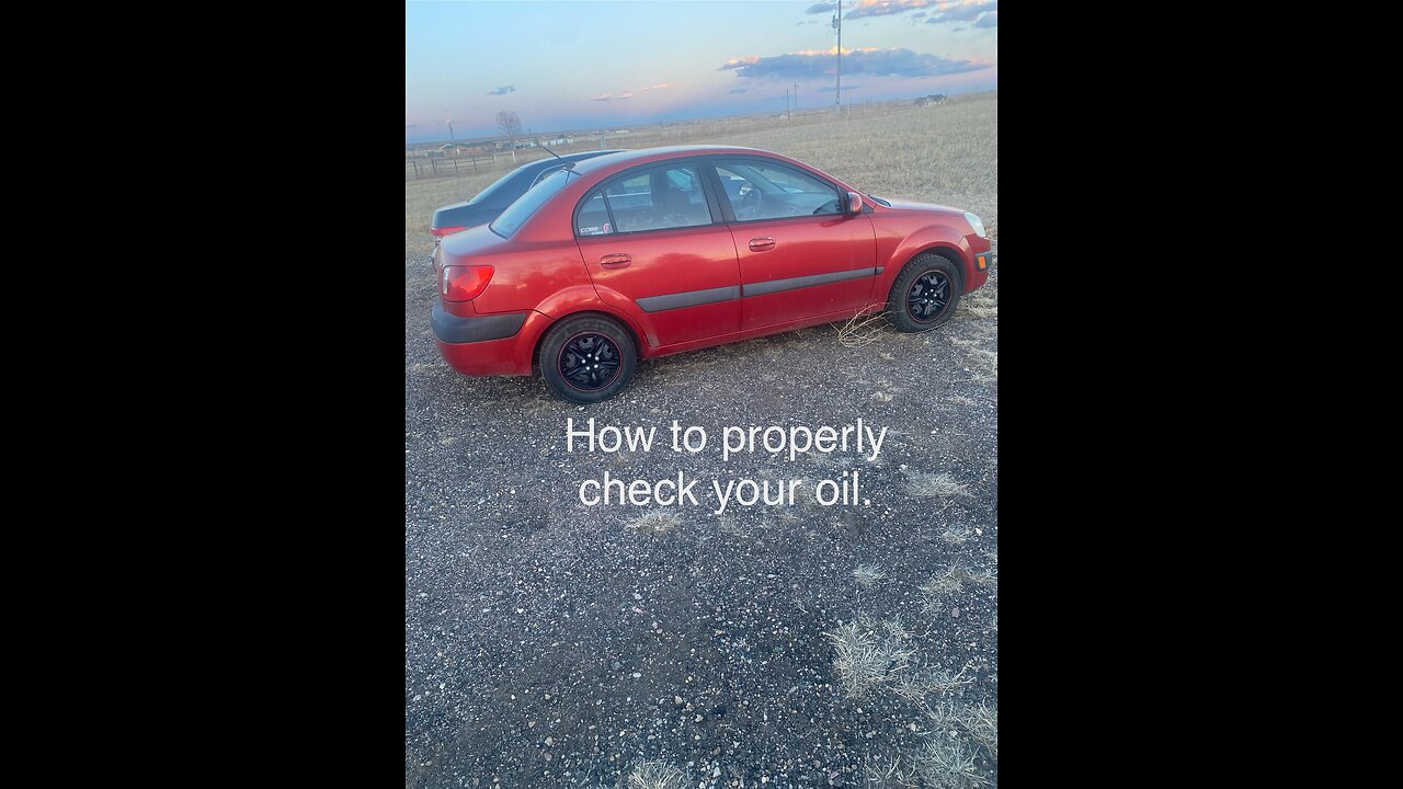 Checking engine oil properly