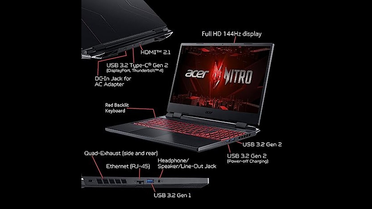 Acer Nitro 5 AN515-58-57Y8 Gaming Laptop | Intel Core i5-12500H |