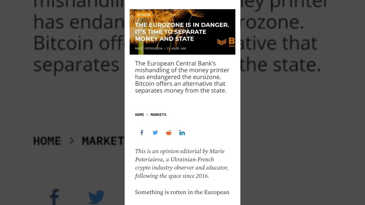 THE EUROZONE IS IN DANGER #cryptomash #cryptomashnews #europe #cryptonews #AnsirAli #viralvideo2022