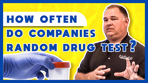 How often do companies random drug test?
