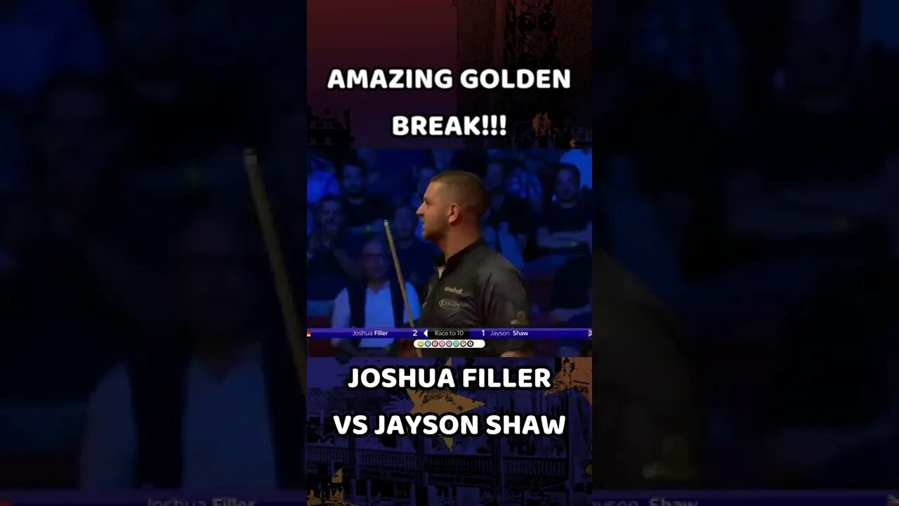 BACK TO BACK GOLDEN BREAK | Joshua Filler vs Jayson Shaw #shorts