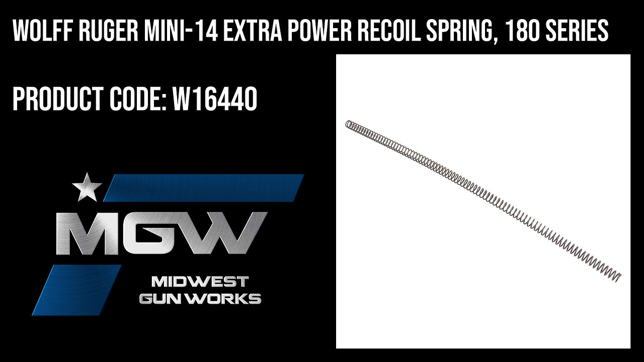 Wolff Ruger Mini-14 Extra Power Recoil Spring, 180 Series - W16440