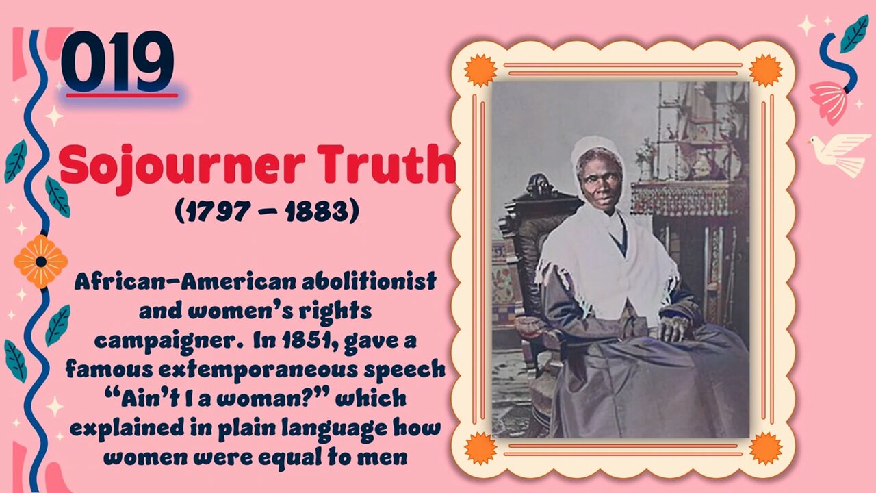 Sojourner Truth (1797 – 1883)| TOP 150 Women That CHANGED THE WORLD | Short Biography