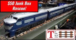 My $50 Lionel Passenger Set! From Trash To Treasure!