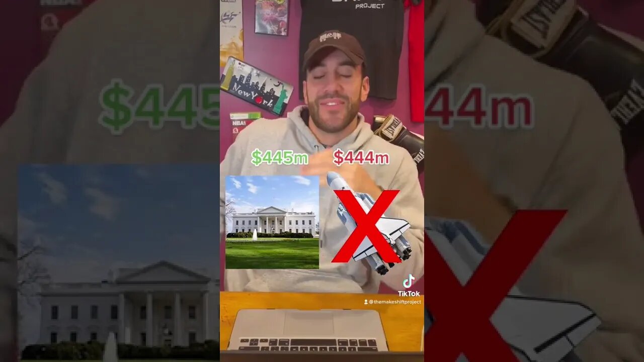 What’s Worth More?? Comment How You Did! #fyp #giants #worth #guessinggame #whitehouse #marvel