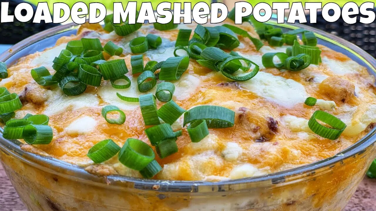 AMAZING Loaded Baked Mashed Potatoes | Side Dish Recipe