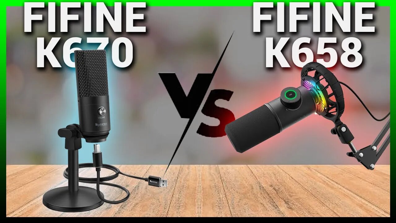 QUAL é MELHOR? FIFINE K670 vs FIFINE K658 RGB