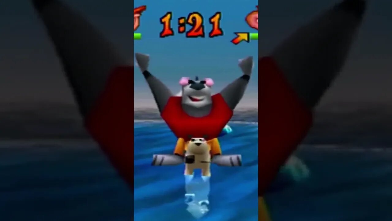 Crash Bash - Koala Kong Polar Push Victory Animation