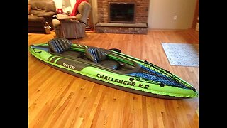 Intex Challenger Kayak, Inflatable Kayak Set with Aluminum Oars and High Output Air-Pump