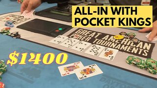 ALL IN WITH POCKET KINGS.... TWICE - Kyle Fischl Poker Vlog Ep 100