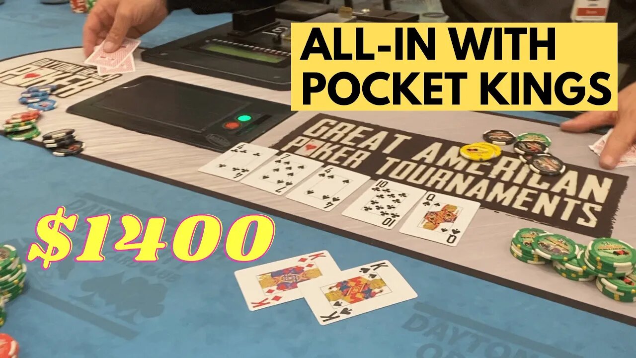 ALL IN WITH POCKET KINGS.... TWICE - Kyle Fischl Poker Vlog Ep 100