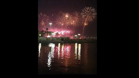 Fireworks in Saudia Arabia