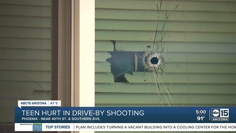 Teen hurt in drive-by shooting near 40th St and Southern