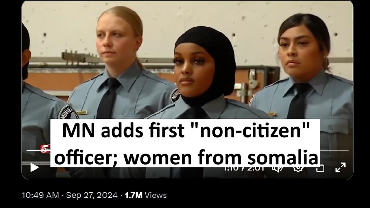 Minnesota hires first non citizen officer a Somali American female