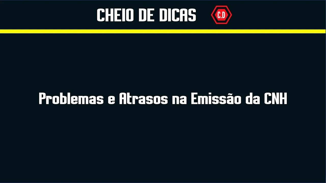 Problemas na emissão da CNH - Detran SP