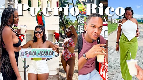 Puerto Rico Travel Vlog | Day In my Life + Exploring Old San Juan + Beach + Local Piña Colada