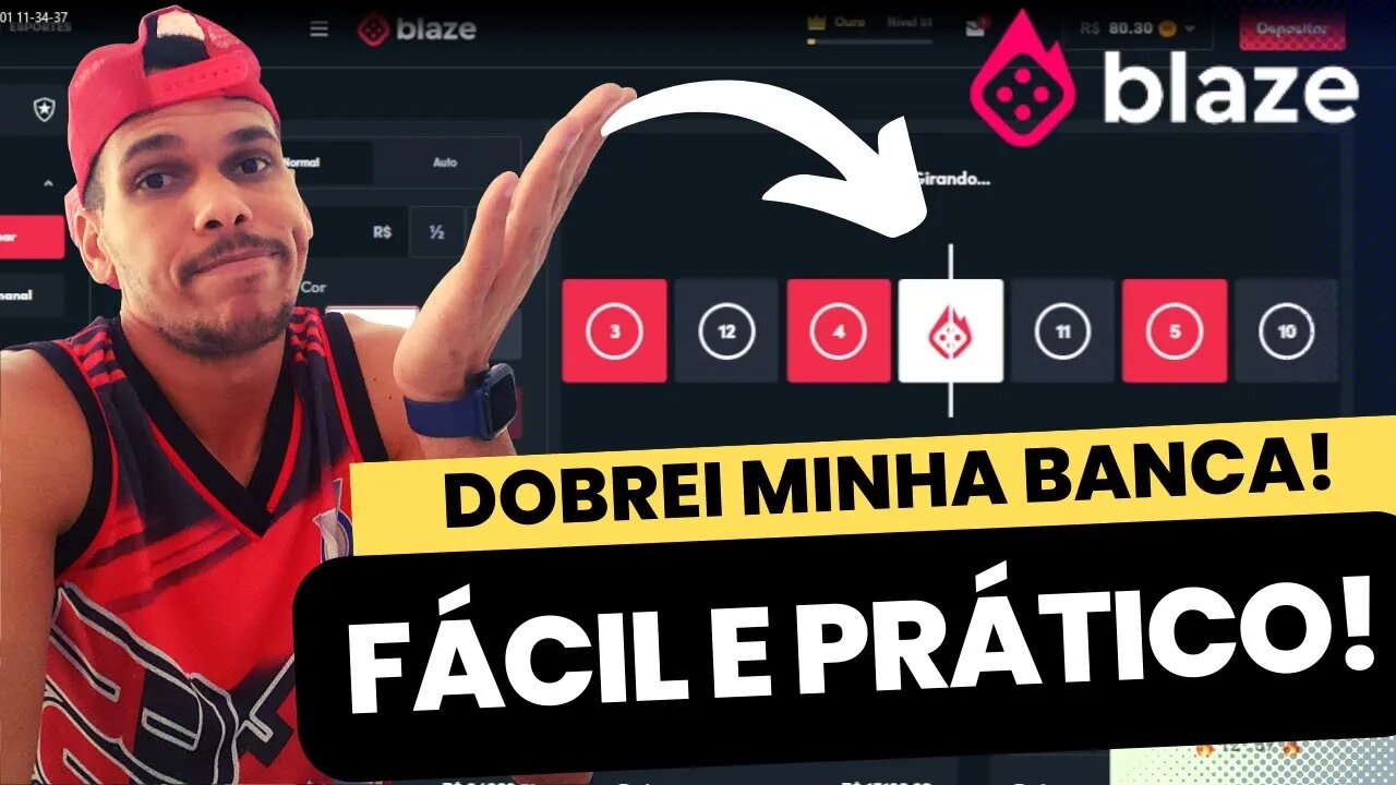 ESTRATÉGIA DO BRANCO MUITO ASSERTIVA DOBREI A BANCA - BLAZE DOUBLE