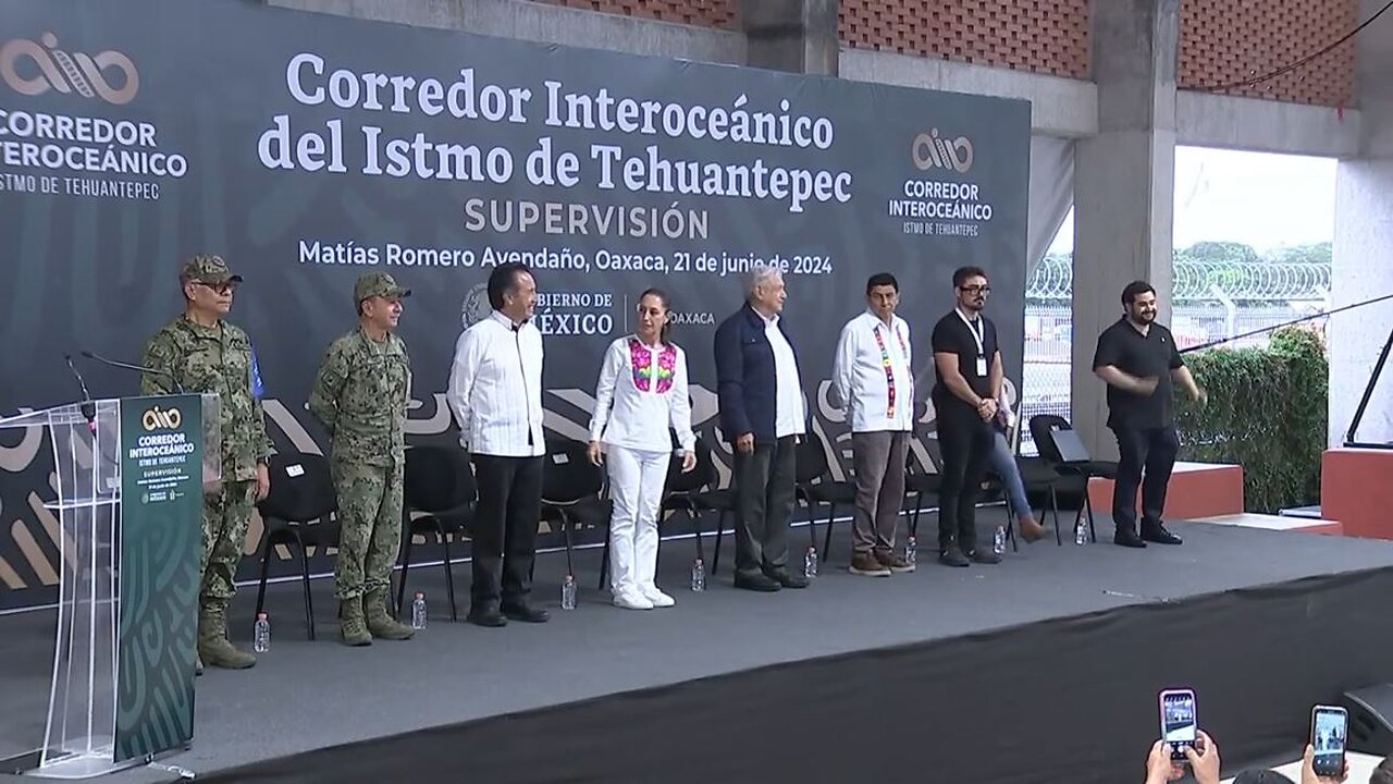 Supervisión del Corredor Interoceánico del Istmo de Tehuantepec, desde Matías Romero, Oaxaca