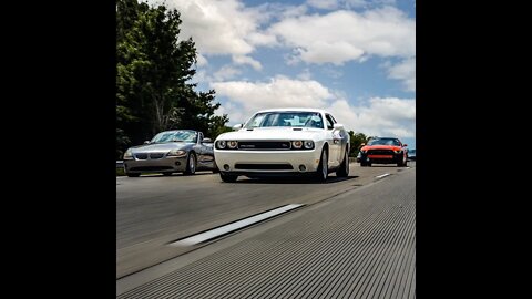 Dodge Challenger goes off track drifting with passenger! #dodge #mopar #drift