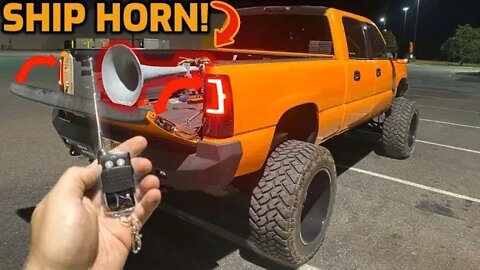 Tailgate me now, I DARE YOU! (Ship Horn with Remote Tailgate)